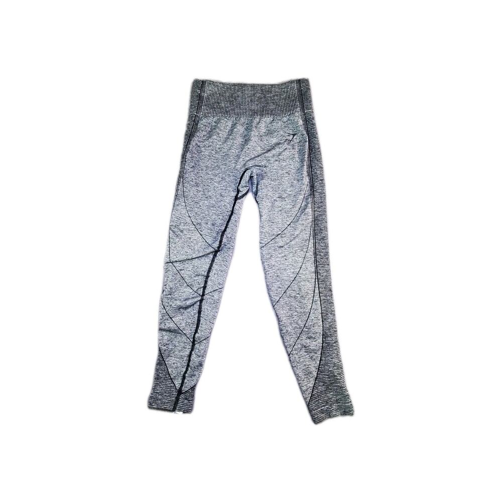 Gymshark Leggings Women Size M Gray Black Activewear Yoga Gym Workout Za3-8